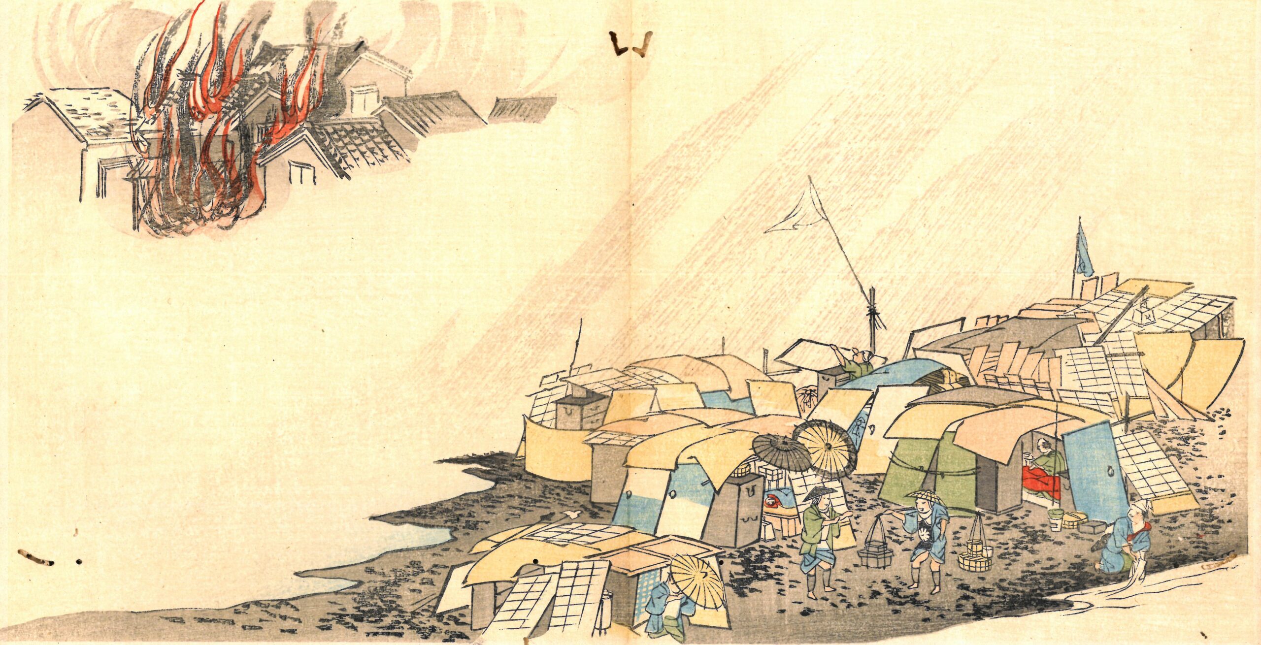 大佛次郎旧蔵『甲子兵燹図 （かっしへいせんず）下巻』 前川五嶺画、明治26(1893) 田中治兵衛発行