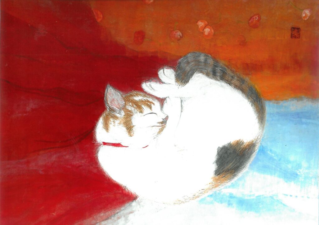 246 百才のミーちゃんに祝いの乾杯!!でした。(ミーちゃん)