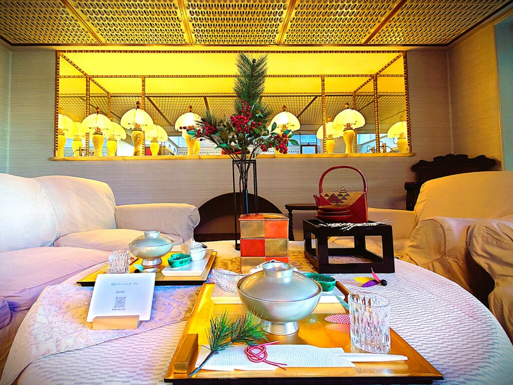 新春のソファー装飾2026